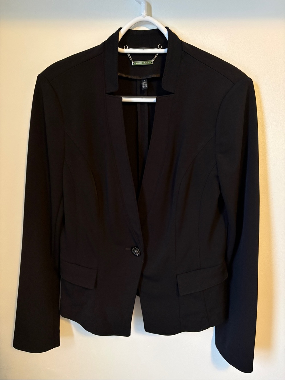 White House Black Market Black Single-Button Blazer